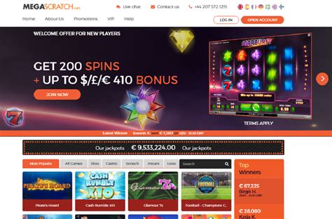 Megascratch casino aplicação